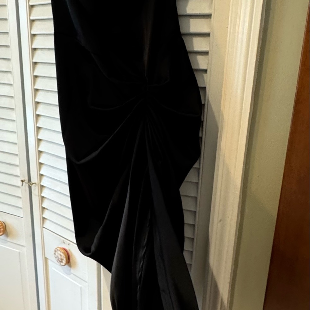 PrettyLittleThing Black Wedding Dress